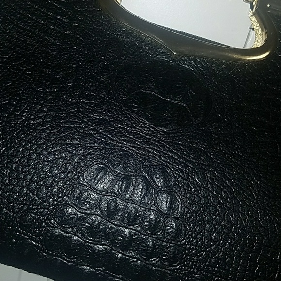 Stachel black alligator skin purse - Picture 3 of 11